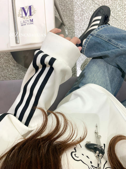 <曾小咸推荐>现货秒杀 ！微信超特价！韩系小熊印花条纹打底衫 日常159.99 立减80 秒杀79.99！！ 商品图8