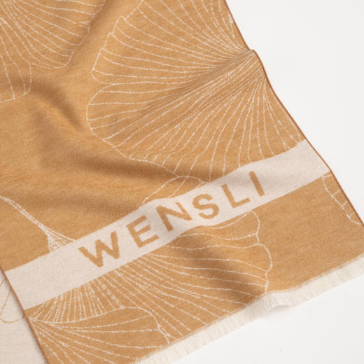 万事利 好事成双 【杏运满满】礼盒两条装 蚕丝丝绒围巾保暖外搭送礼自用 商品图8