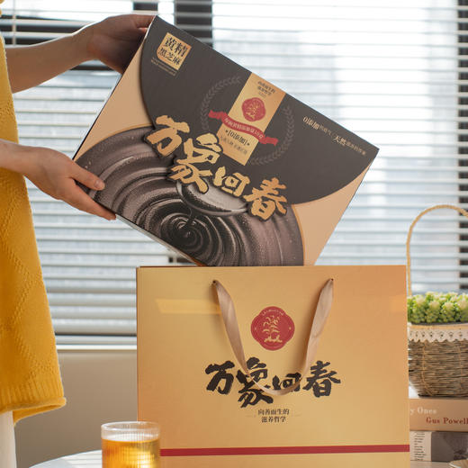 万象回春黄精黑芝麻糊礼盒 营养早餐黄精黑芝麻熬夜压力大五黑送长辈父母营养品 商品图0