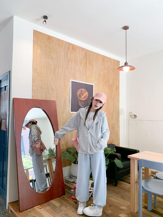 <曾小咸推荐>现货秒杀 ！微信超特价！ 2色腰头撞色束脚休闲裤 日常169.99 立减90 秒杀79.99！！ 商品图13