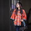 【林栖设计小店】【现货】拍行古董复现|丝棉缎绣花砖红色中式宽松氅衣1961100 商品缩略图3