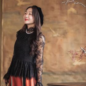 【林栖设计小店】生活在左优雅衬衣蕾丝花边修身2025秋季新款上衣女1953081