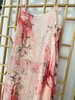 「断码清仓」复古文艺桃红色水墨花枝两件套连衣裙 L码  ZFYY218 商品缩略图5