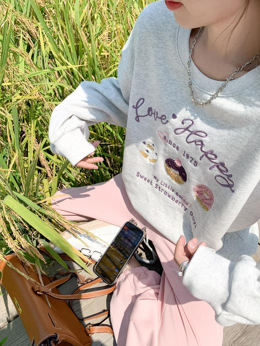 <曾小咸推荐>现货秒杀 ！微信超特价！韩系绣花字母卫衣  日常169.99 立减80 秒杀89.99！！ 商品图6