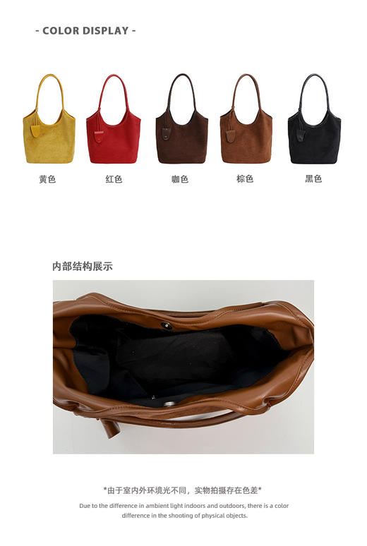 ✨复古磨砂托特包，背出高级感～【极简托特包1066 】💖最近通勤背这只复古磨砂托特包，真的超有感觉，日常装电脑、钱包、水杯完全没问题，容量刚刚好 商品图6