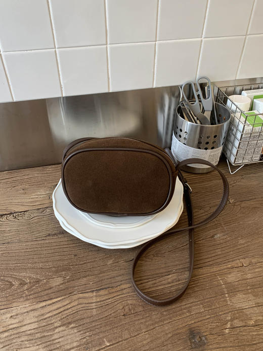 ✨超有质感的磨砂麂皮鹅蛋包！一眼沦陷【复古鹅蛋包1074】💖好看真的藏不住，秋季第一包就是它拉响的！磨砂真皮质感真的是绝绝子！💨 商品图2