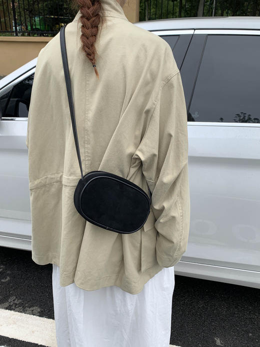 ✨超有质感的磨砂麂皮鹅蛋包！一眼沦陷【复古鹅蛋包1074】💖好看真的藏不住，秋季第一包就是它拉响的！磨砂真皮质感真的是绝绝子！💨 商品图4