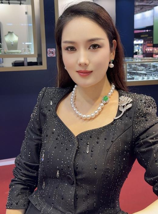 GAONAS 仿珍珠耳饰 时尚显贵奢丽14mm白色珠耳环11707EW 商品图4