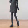 「自」全新升级【铂金会员146/天猫199/差价53】(13144)洛诗琳高腰显瘦毛呢半身裙2026新款简约气质厚款细闪A字裙 商品缩略图0