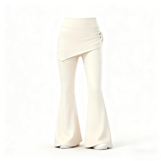 跃牌【美西西系列】lulu瑜伽长裤假两件微喇运动防尴尬遮屁帘修身提臀健身跳舞女CK-9908 商品图4