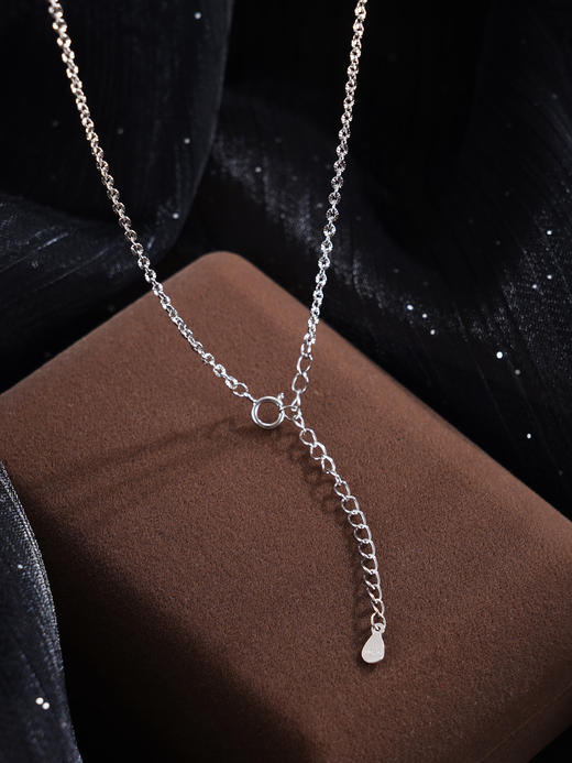 子佩集【珠链垂月】银S925珍珠惜王妃项链【SPN0730003】3.2mm小珠5.2mm大珠一字串珠2601 商品图6