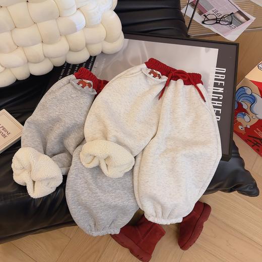 【🧨马到福来~亲子款加厚羊驼绒】冬季加绒裤儿童卫裤新款休闲运动裤聚 商品图1