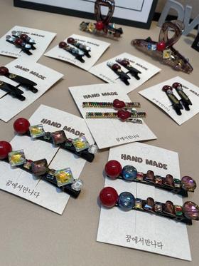 CBL【新年色系出口韩国发饰】五彩缤纷的色调敲吸睛！blingbling戴上温柔又优雅～