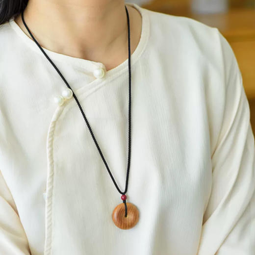 丁摩 【东南桃木】平安扣汽车钥匙扣挂件老桃木吊坠项链手机挂饰品礼物5ZF-152 商品图3