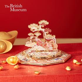 大英博物馆 马年系列 马上有钱 金属旋转摆件冰箱贴