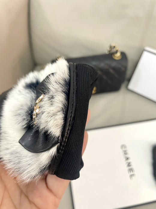 秋冬特惠💰240 香奈儿女士新款高档毛呢短款手套选用进口小羊皮 商品图6