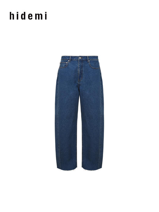 hidemi副线小h 香蕉裤Banana Pants系列宽松毛边茧型牛仔裤弯刀裤长裤 商品图14