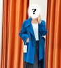 轻暖柔软克莱因蓝大衣 比纯羊毛更柔软的高支天丝羊毛  领口穿法多样 小个子可穿 米思阳2025冬季时尚优雅羊毛双面呢大衣知性毛呢外套女5680 商品缩略图5