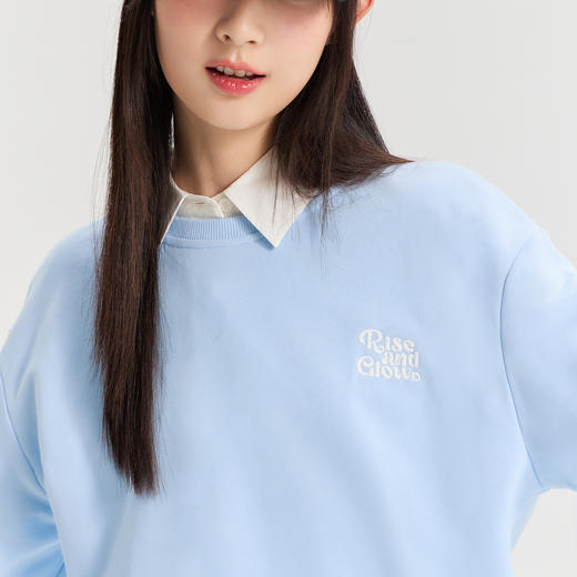 笛莎Deesha青少年女童卫衣2026春季女童圆领前后双面穿卫衣 商品图2