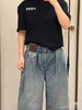 16-7独家圆正 Lew水洗蓝高腰单宁布牛仔裤 灯笼气球阔腿裤 我穿40码 商品缩略图9