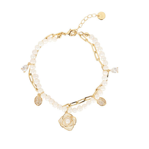 大英博物馆 欧洲文化艺术系列 浪漫山茶珍珠双层手链 商品图4