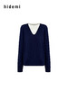 hidemi副线小h 设计感撞色套头上衣毛衣打底针织衫 商品缩略图11