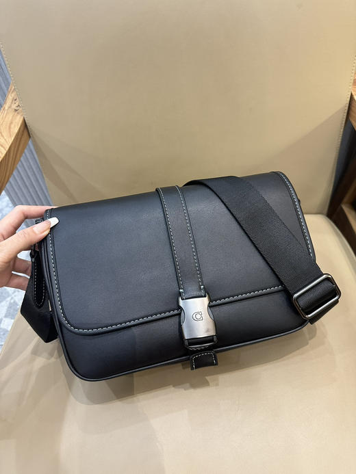 秋冬特惠💰600 COACH/蔻驰CU202 CU042 CU041男士经典标志LEAGUE信使包斜挎包翻盖邮差包 商品图8
