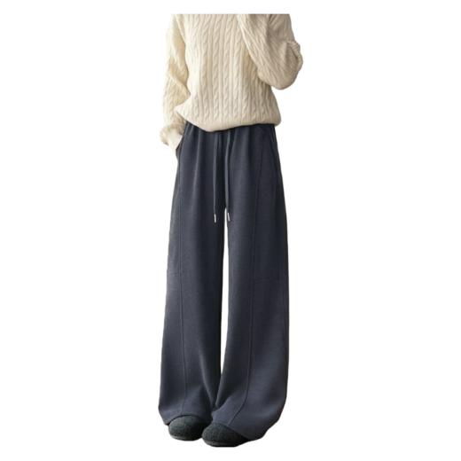 【合作款】垂感灯芯绒弯刀阔腿裤 商品图6