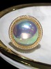 【私席真珠·新年盛宴】18K金镶钻马贝珍珠戒指18-19mm，戒圈14，孤品 商品缩略图1