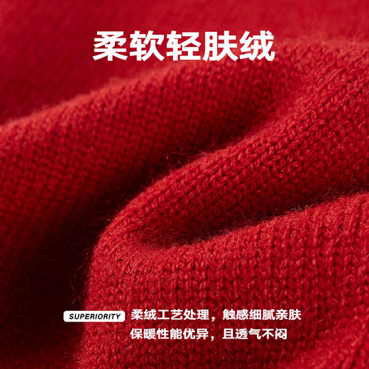 NPC潮牌新年系列费尔岛圆领套头毛衣提花针织衫保暖加厚NP5CSW05 商品图4