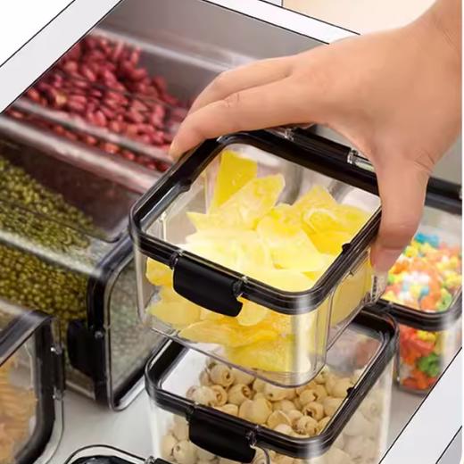 日式密封罐 透明厨房储物罐 干货零食五谷杂粮收纳盒 储物瓶坚果防潮花茶罐 商品图3