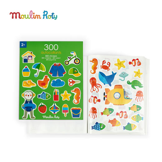 Moulin Roty 贴纸书（含300个贴纸） 缤纷乐系列 手工玩具 适合2岁+ 法国品牌 -661617 商品图0