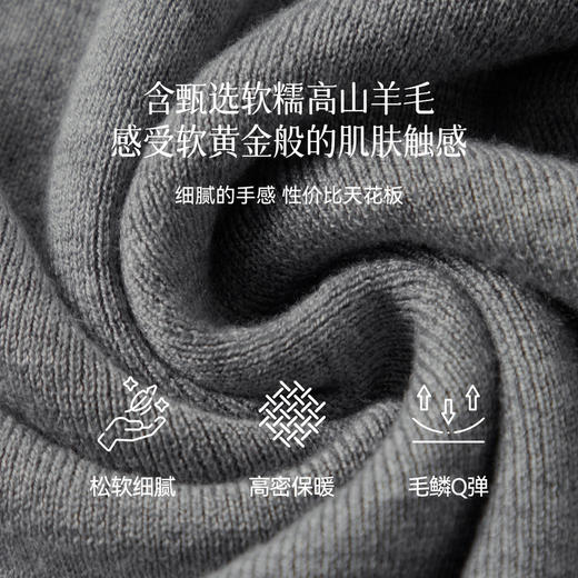 【严选】诗凡黎假两件连帽套头针织衫2026春新款半拉链设计毛衣长袖上衣女7H1231121 商品图2