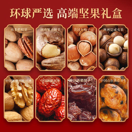 【匠心工艺品质严选❗️佳节福满送礼之选】2026春节新年节日礼盒2000g盛意礼包装坚果炒货休闲食品送礼零食大礼包。jc 商品图2