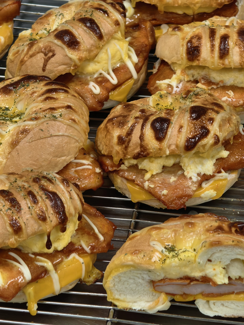 瀑布鸡腿排贝果