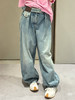 16-7独家圆正 Lew水洗蓝高腰单宁布牛仔裤 灯笼气球阔腿裤 我穿40码 商品缩略图11