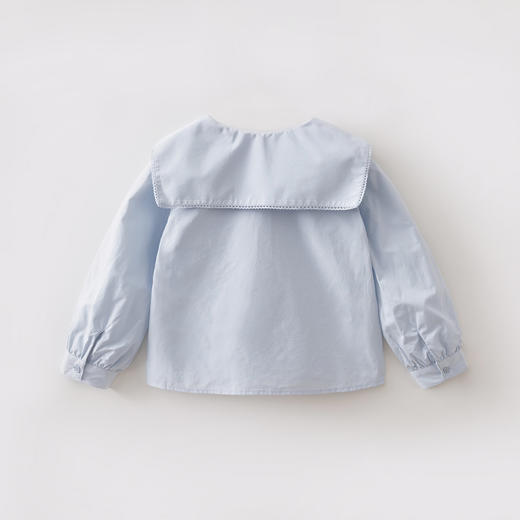 马克珍妮淡雅蝴蝶结女童海军领衬衫2026年春装新款560195 商品图4