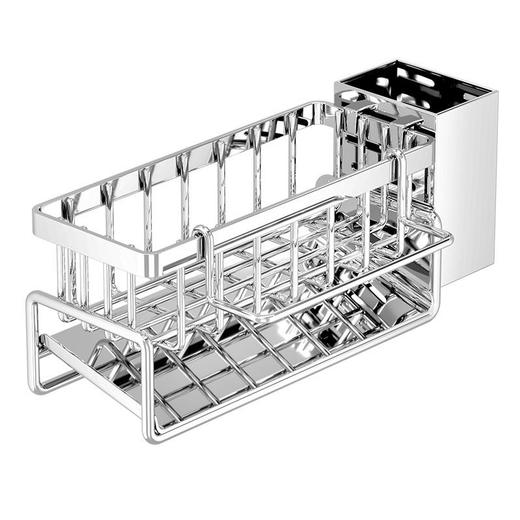 厨房置物架抹布收纳沥水架免打孔家用调料架子水池水龙头水槽神器 商品图4