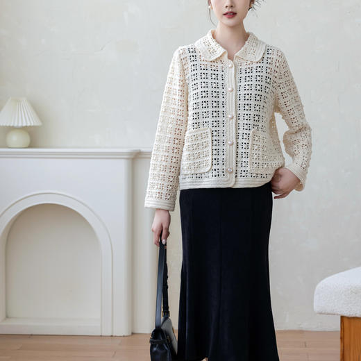 苏苏姐家幽香开衫手工DIY编织毛衣外套钩针毛线团衣服羊毛材料包 商品图1