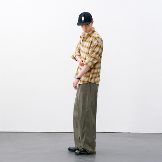 714street轻薄空气感立体廓形弯刀长裤2026春季潮牌宽松休闲裤男 商品图3