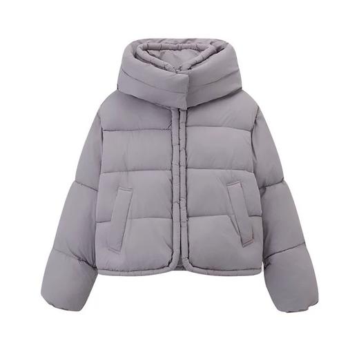 【合作款】休闲百搭加厚保暖立领连帽短款棉服 商品图5