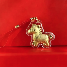香港黄金·足金手机贴/挂坠｜真黄金！把财气攥手里，吸睛又吸金！寓意超好的马年礼物。