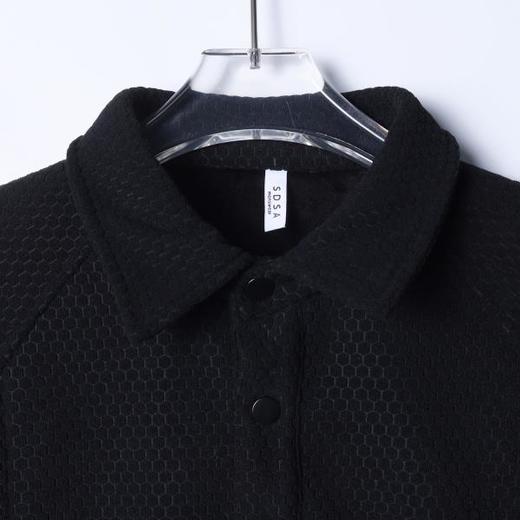 26WY41SDSA男士秋冬新款痞帅男装韩版简约拼接按扣翻领卫衣纯色百搭宽松 商品图2