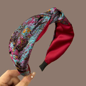 丁摩 复古交叉打结发箍 精致头箍压发卡布艺发箍发圈5ZF-81