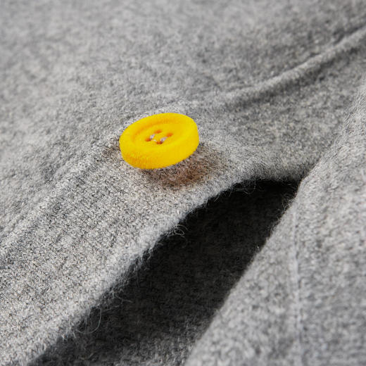 NPC潮牌胸口刺绣【空气糯米绒】针织开衫彩虹植绒扣秋冬男NP5CSW06 商品图3