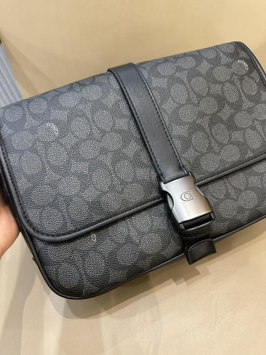 秋冬特惠💰600 COACH/蔻驰CU202 CU042 CU041男士经典标志LEAGUE信使包斜挎包翻盖邮差包 商品图3