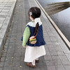 【亲肤柔软材质❗️清新可爱高级】女童韩系套装2025秋冬新款儿童花边领加绒马甲宝宝毛衣夹棉半身裙。jc 商品缩略图3