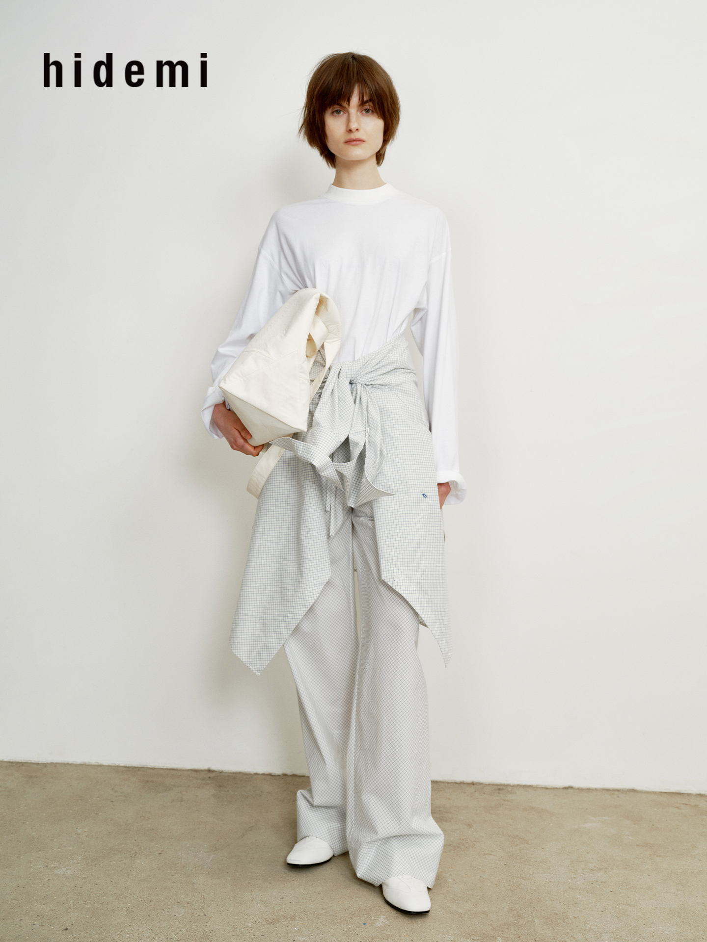 hidemi副线小h [吴昕同款]小高领松弛廓形叠穿百搭长袖T恤