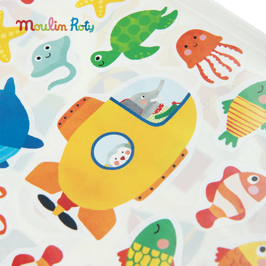 Moulin Roty 贴纸书（含300个贴纸） 缤纷乐系列 手工玩具 适合2岁+ 法国品牌 -661617 商品图1