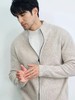 软糯舒适】冬季重磅立领针织外套拉链毛衣男厚开衫 商品缩略图0